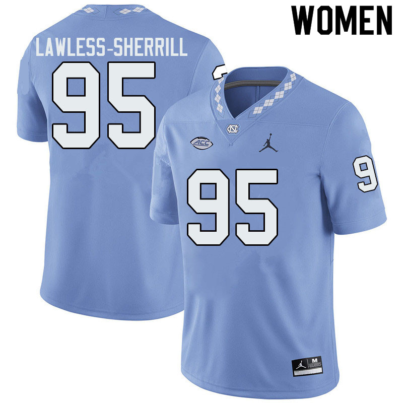 Jordan Brand Women #95 Brant Lawless-Sherrill North Carolina Tar Heels College Football Jerseys Sale